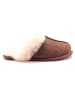 UGG Pantoffels met lamsvacht "Scuffette II" bruin