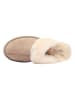 UGG Skórzane kapcie "Scuffette II" w kolorze beżowym