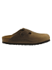 Birkenstock Leren clogs "Boston" bruin - wijdte S