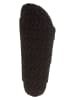 Birkenstock Leren slippers "Arizona Big Buckle" zwart