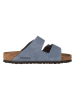 Birkenstock Leren slippers "Arizona" lichtblauw
