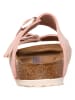 Birkenstock Leder-Pantoletten "Arizona" in Rosa - Weite S