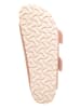 Birkenstock Leren slippers "Arizona" lichtroze - wijdte S