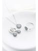 Heliophilia 4tlg. Schmuckset: Halskette, Ohrringe und Ring