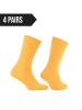 Norfolk 4er-Set: Socken in Gelb