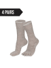 Norfolk 4er-Set: Socken in Beige