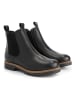 TRAVELIN' Leder-Chelsea-Boots "Agder" in Schwarz