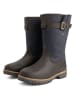 TRAVELIN' Leren boots "Aremark" bruin/donkerblauw