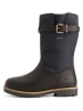 TRAVELIN' Leren boots "Finnberg" donkerblauw/bruin