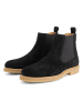 TRAVELIN' Leren chelseaboots "Fowley" zwart