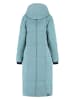 TRAVELIN' Płaszcz pikowany "Freya" w kolorze błękitnym
