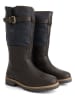 TRAVELIN' Leder-Stiefel "Hyllestad" in Dunkelblau/ Braun