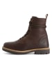 TRAVELIN' Leder-Boots "Kongsmark" in Braun