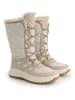 TRAVELIN' Ledr-Winterstiefel "Klosters" in Creme