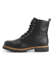 TRAVELIN' Leren boots zwart