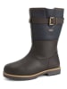 TRAVELIN' Leren boots "Landvik" donkerblauw/bruin