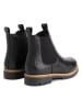 TRAVELIN' Leren chelseaboots zwart