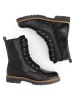 TRAVELIN' Leren boots zwart