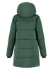 TRAVELIN' Płaszcz zimowy w kolorze zielonym