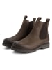 TRAVELIN' Leder-Chelsea-Boots in Braun