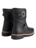 TRAVELIN' Leren boots zwart