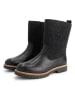 TRAVELIN' Leren boots zwart