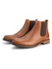 TRAVELIN' Leder-Chelsea-Boots in Hellbraun
