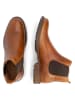 TRAVELIN' Leder-Chelsea-Boots in Hellbraun