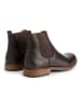 TRAVELIN' Leren chelseaboots "Winslow" bruin