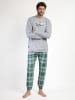 Lois Pyjama "Vintage Car" lichtgrijs/groen