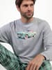 Lois Pyjama "Vintage Car" lichtgrijs/groen