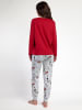 Disney Pyjama "Alice in Wonderland" rood/lichtgrijs