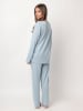 admas Pyjama "Larga Pico Moons" lichtblauw