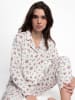 admas Pyjama "Dots & Flowers" wit/roze
