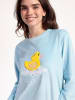 admas Pyjama "Sweet Duckling" lichtblauw