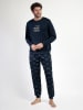 admas Pyjama "Old school" donkerblauw