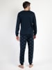 admas Pyjama "Old school" donkerblauw