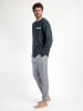 admas Pyjama "Classic" in Dunkelblau