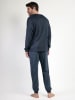 admas Pyjama "Stay at home" donkerblauw