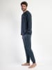 admas Pyjama "Stay at home" donkerblauw