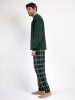 admas Pyjama "Magnific" donkergroen/donkerblauw