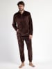 admas Pyjama "Admas home" donkerbruin