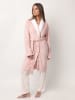 admas Szlafrok w kolorze biało-jasnoróżowym