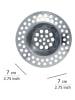 Wenko 2er-Set: Abfluss-Siebe in Silber - Ø 7 cm
