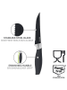 Wenko 4-delige set: steakmessen "Otis" zwart - (L)21,5 cm