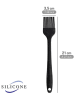 Wenko 2er-Set: Silikonpinsel "Pini" in Schwarz - (L)21 cm