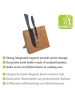 Wenko Magnet-Messerblock in Hellbraun - (L)21 x (B)23,5 cm