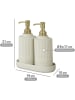 Wenko 3tlg. Set: Seifenspender in Creme