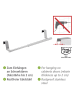 Wenko Roestvrijstalen handdoekstang "Teleskop" - (B)35 x (H)6 x (D)7 cm