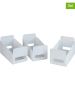 Wenko 3-delige set: opbergboxen wit - (B)30 x (H)18 x (D)15 cm